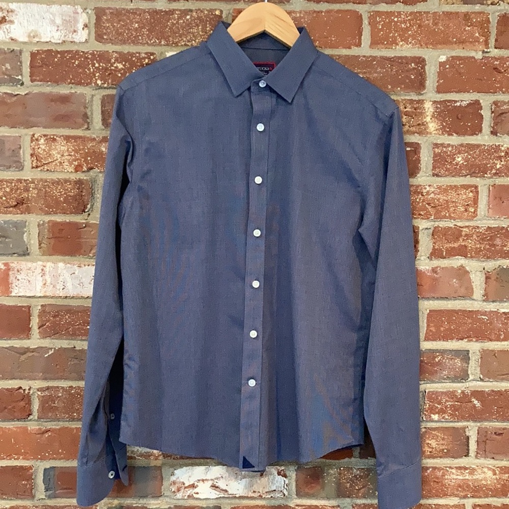 Untuckit pio cesare men’s small navy blue